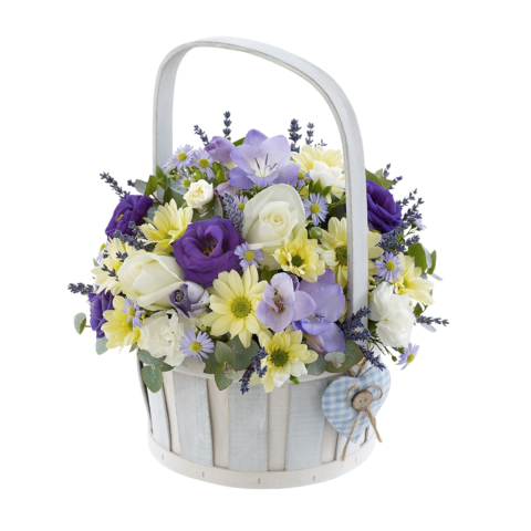 Congrats Newborn Baby Boy Basket