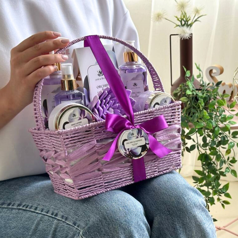 Christmas Spa Gift Basket - Orchid & Jasmine