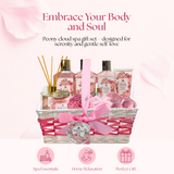 Spa Gift Basket - Peony Cloud - Premium Pink